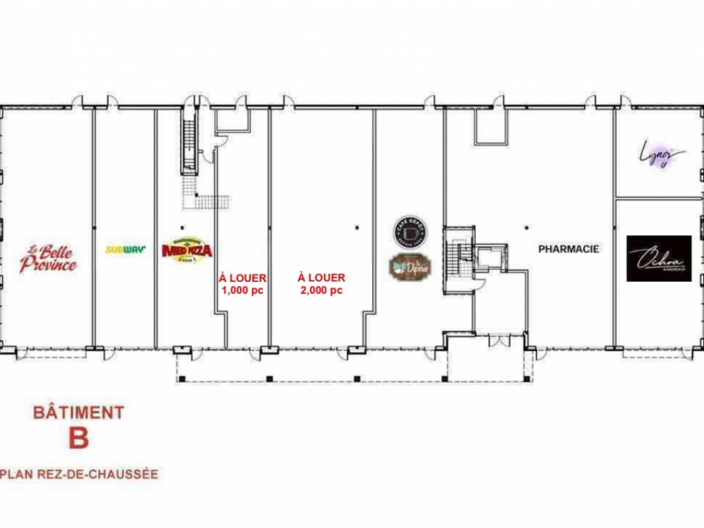 Commercial Space for Rent in Longueuil (Saint-Hubert)