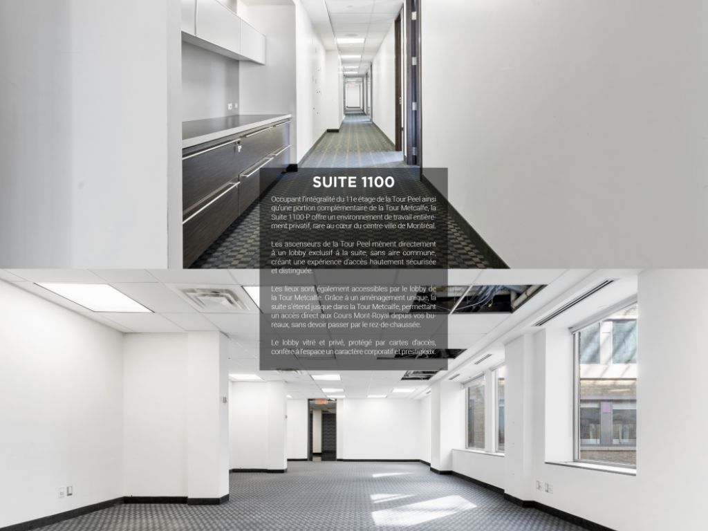 OFFICE TOWERS COURS MONT-ROYAL / SUITE 1100 PEEL