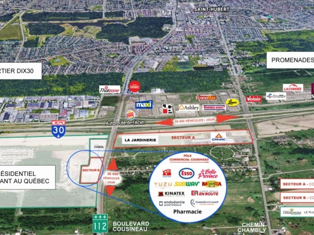 Commercial Space for Rent in Longueuil (Saint-Hubert)