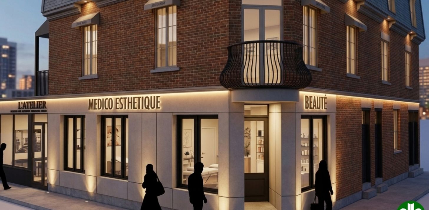 High‑Visibility Corner Commercial Space � 2,000 sq ft | Newly Renovated Fa&ccedil;ade coming soon+ Heritage Interior | Ideal for Medical Aesthetics Clinics & Premium Franchises � Ville‑Marie East, Montreal - For Rent