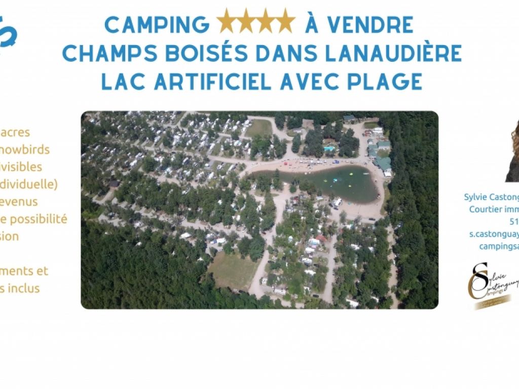 Camping 4 �toiles � vendre au coeur de Lanaudi�re